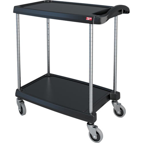 Metropolitan Wire MY1627-24BL myCart Utility Cart, 2 Tiers, 16" x 35-1/2" x 27", 300 lbs. Capacity