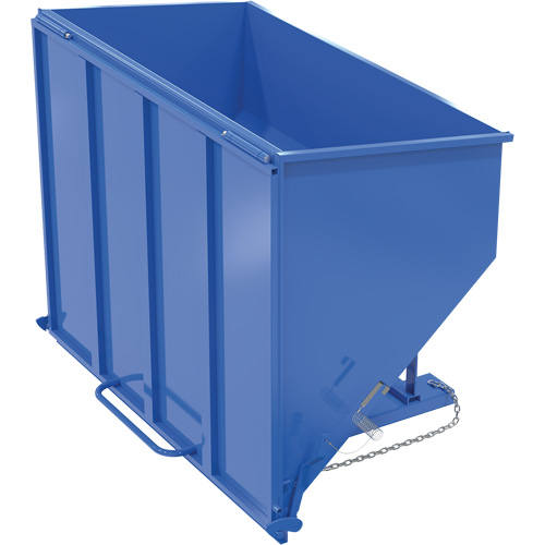 Vestil C-HOP-300 Basculeur &agrave; goulotte, Acier, 3 vg³, Bleu
