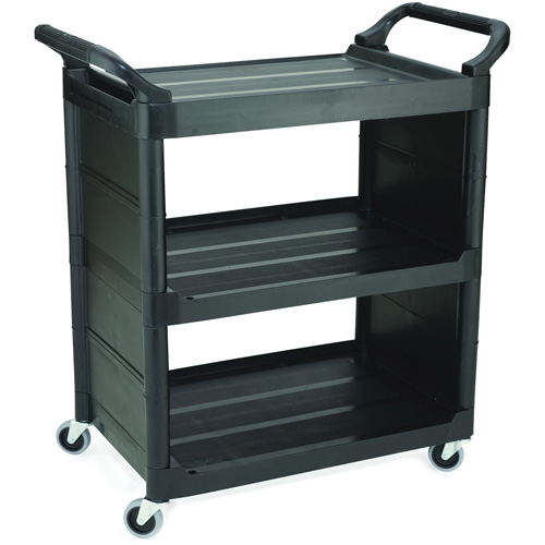 RUBBERMAID Bussing Cart with End Panels MN605 (FG342100BLA) Shop