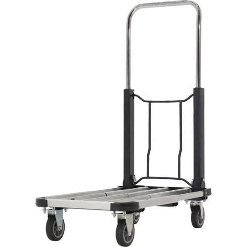 Vestil FAPT-1628 Chariot &agrave; plateforme repliable, Acier inoxydable, 300 lb, 28" lo x 16" la, Hauteur 33-1/2"