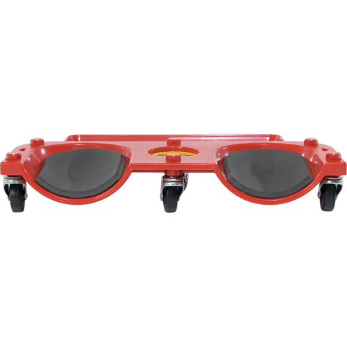 Vestil KNEE-D Rolling Knee Dolly, Plastic, Red, 350 lbs. Capacity