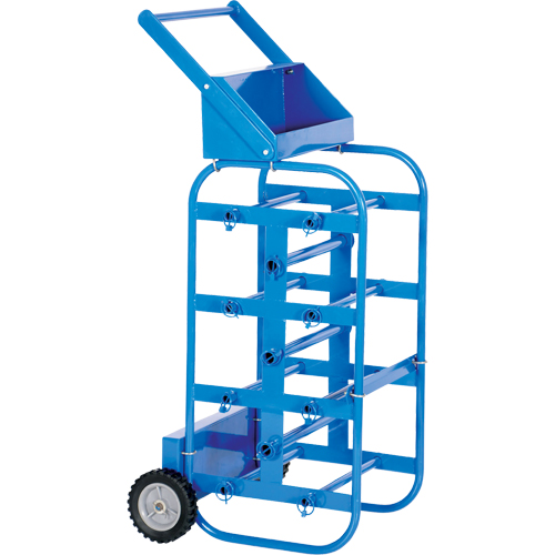 Vestil WIRE-D-E Chariot portatif pour mat&eacute;riaux bobin&eacute;s, Acier, 11 Montants, 19-1/2" la x 43-1/4" h x 17-1/2" p, Capacit&eacute; de 150 lb