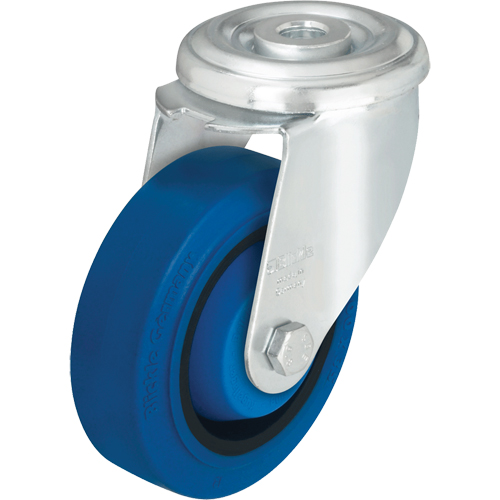 Blickle LER-POEV 126KA-SB Hard Rubber Caster, Swivel, 5" Dia., 330 lbs. (149.685 kg.) Capacity