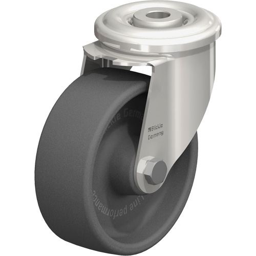 Blickle LIXR-POHI 102G Heat-Resistant Thermoplastic Caster, Swivel, 4" Dia., 330 lbs. (149.685 kg.) Capacity