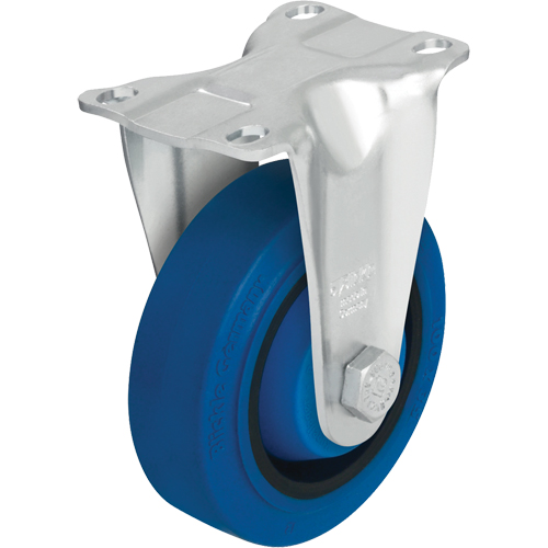 Blickle B-POEV 126KA-12-SB Roulette, Fixe, 5" (127 mm), Caoutchouc rigide, 400 lb (181 kg)