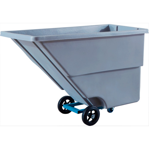 KLETON MN980 Chariot basculeur en acier, Poly&eacute;thyl&egrave;ne, 0,625 vg³, Capacit&eacute; de charge de 500 lb
