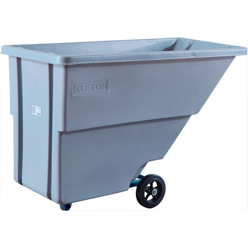 KLETON MN980 Chariot basculeur en acier, Poly&eacute;thyl&egrave;ne, 0,625 vg³, Capacit&eacute; de charge de 500 lb