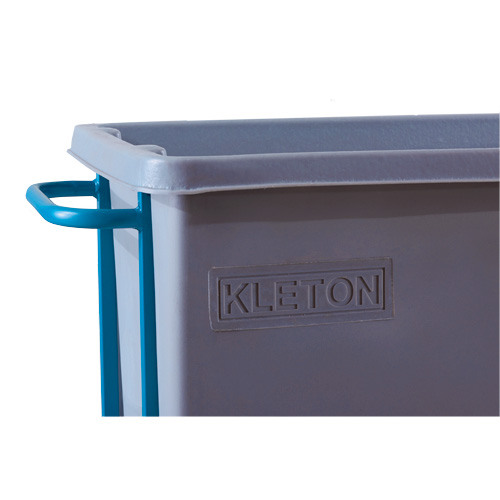 KLETON MN981 Chariot basculeur en acier, Poly&eacute;thyl&egrave;ne, 0,625 vg³, Capacit&eacute; de charge de 850 lb