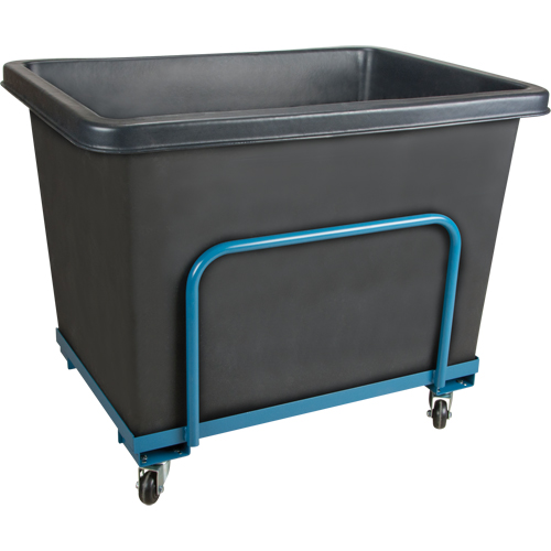 KLETON MN989 Tapered Wall Box Truck, Polyethylene, 43" L x 30" W x 33" H, 16 cu. ft. Volume, 800 lbs. Capacity