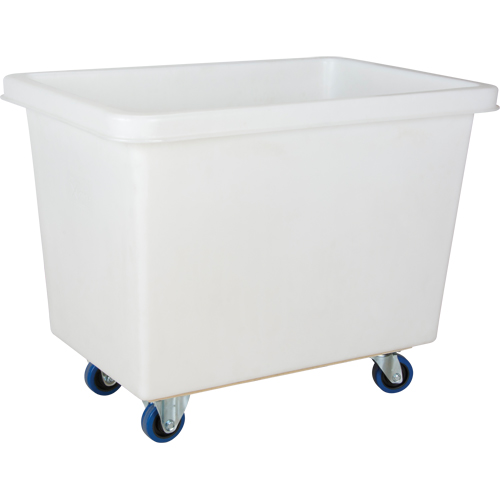 KLETON MN994 Chariot-caisse en &agrave; parois effil&eacute;es, Poly&eacute;thyl&egrave;ne blanc, 39" lo x 27" la x 31" h, Volume 12 pi³, Capacit&eacute; 600 lb