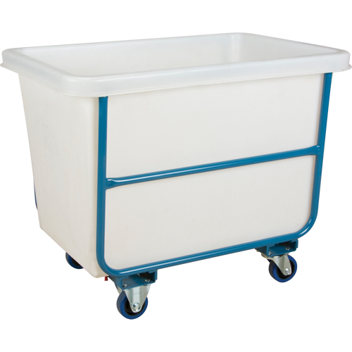 KLETON MN993 Chariot-caisse en &agrave; parois effil&eacute;es, Poly&eacute;thyl&egrave;ne blanc, 37" lo x 26" la x 31" h, Volume 9 pi³, Capacit&eacute; 1000 lb