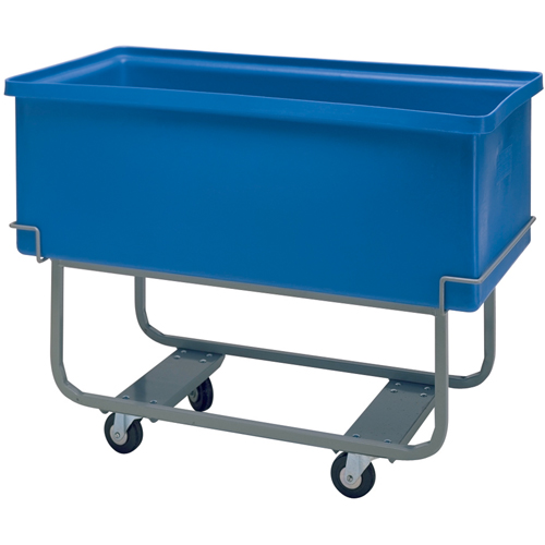 Techstar Plastics Inc 330E-BLUE Heavy Duty Elevated Starcarts, Polyethylene, 48" L x 24" W x 36" H, 9 cu. ft. Volume, 1000 lbs. Capacity