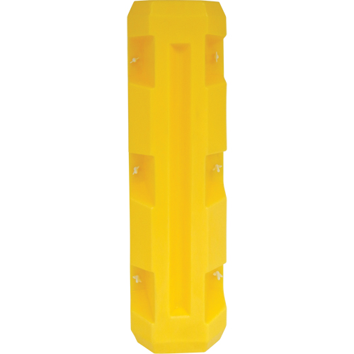 Diversified Plastics Inc. CPS-3 Slim Column Protector, 3" x 3" Inside Opening, 12" L x 12" W x 42" H, Yellow