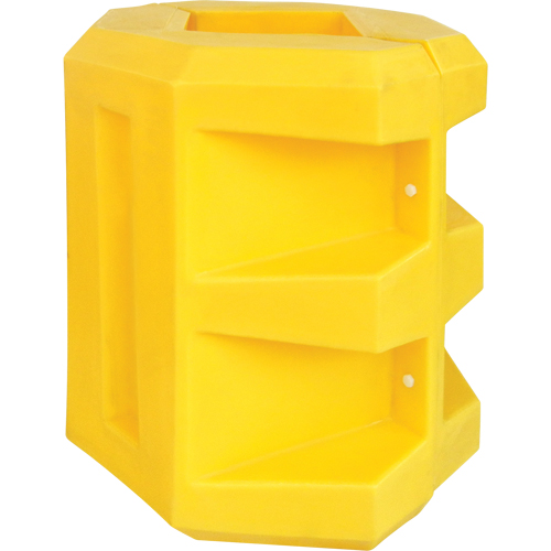 Diversified Plastics Inc. CP-10SH Short Column Protector, 10" x 10" Inside Opening, 24" L x 24" W x 24" H, Yellow