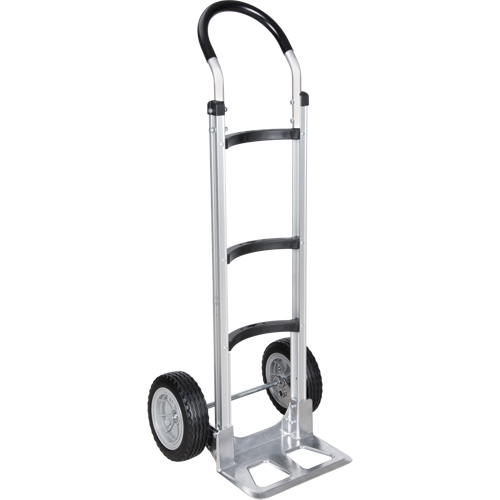 KLETON MO075 Knocked Down Hand Truck, Continuous Handle, Aluminum, 49-5/8" Height, 500 lbs. Capacity