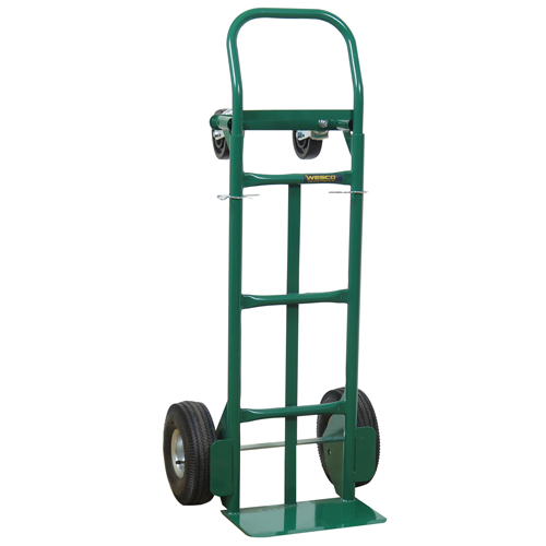 Wesco 210326 Diable convertible &eacute;conomique Greenline, Acier, Capacit&eacute; 600 lb