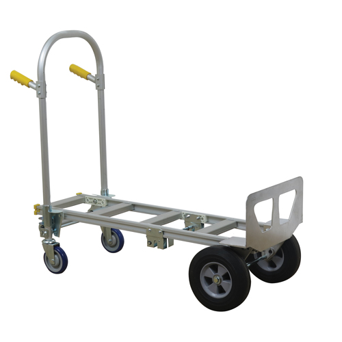 Wesco 219998 SPTN-JR-T18-SR Spartan Jr. Convertible Hand Truck, Aluminum, 1000 lbs. Capacity