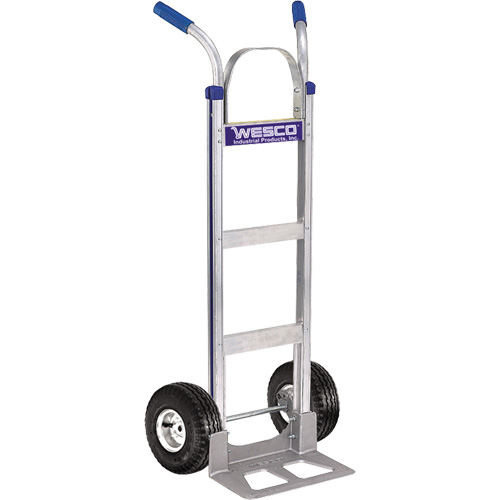 Wesco 220328 Cobra-Lite Hand Truck - 410-T14-P, Dual Handle, Aluminum, 49" Height, 600 lbs. Capacity