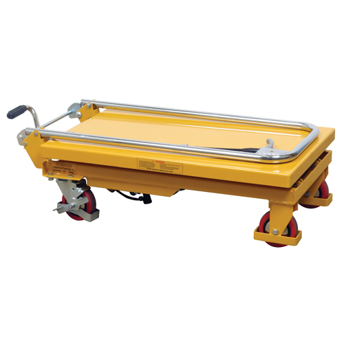 Wesco 260201 Table &eacute;l&eacute;vatrice &agrave; ciseaux hydraulique, 17,75" lo x 27,5" la/27-1/2" lo x 17-3/4" la, Acier, Capacit&eacute; 330 lb