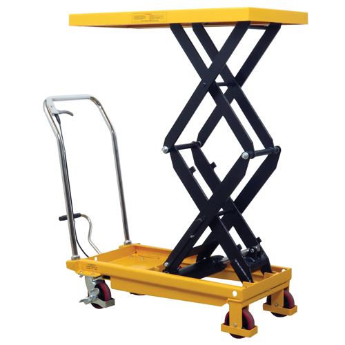 Wesco 260204 Hydraulic Scissor Lift Table, 19.5" L x 35.5" W/35-1/2" L x 19-1/2" W, Steel, 770 lbs. Capacity