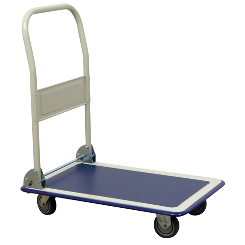 Wesco 272019 Folding Handle Platform Truck, Steel, 440 lbs., 29" L x 19" W, 32-1/2" High