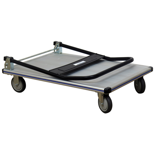 Wesco 272112 Chariot &agrave; plateforme avec poign&eacute;e pliante, Aluminium, 550 lb, 35-1/2" lo x 24" la, Hauteur 35-1/2"