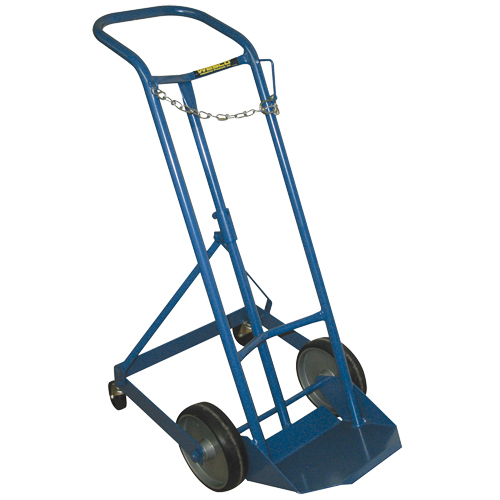 Wesco 210123 Chariot professionnel CC-1 pour bouteille de gaz, Roues Caoutchouc moul&eacute;, Base de 9" la x 7-1/4" lo, 250 lb