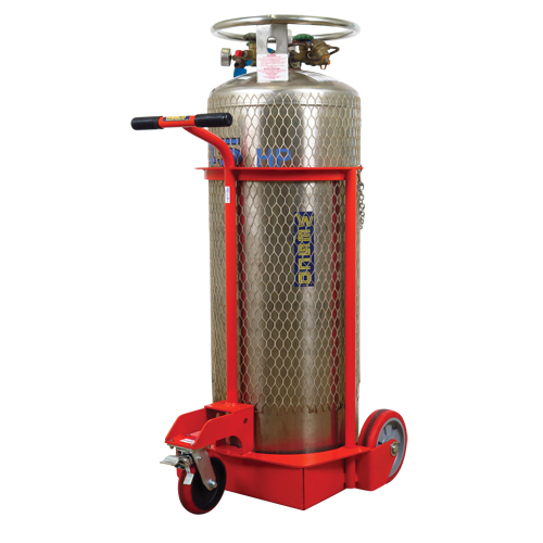 Wesco 210131 Large Liquid Gas Cylinder Truck LCC, Polyurethane Wheels, 20" W x 20" D Base, 1000 lbs.