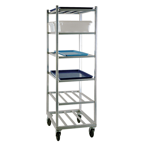 New Age Industrial 1356 Shelf Cart, 6 Tiers, 20-7/8" W x 67" H x 27" D, 450 lbs. Capacity