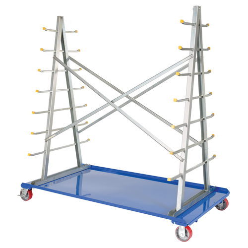Vestil AFSR-3672 Chariot &agrave; cadre en A pour barres et tuyaux, Acier, 36-3/4" la x 73-3/4" p x 72-1/2" h, Capacit&eacute; de 2000 lb