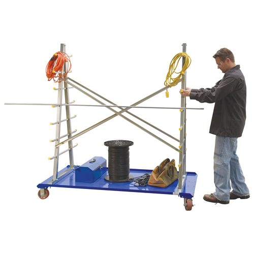Vestil AFSR-3672 Chariot &agrave; cadre en A pour barres et tuyaux, Acier, 36-3/4" la x 73-3/4" p x 72-1/2" h, Capacit&eacute; de 2000 lb