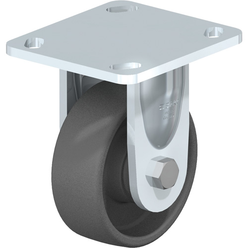 Blickle BKS-POG 100KA-14 Roulette r&eacute;sistante aux chocs, Fixe, 4" (101,6 mm), Nylon, 615 lb (280 kg)