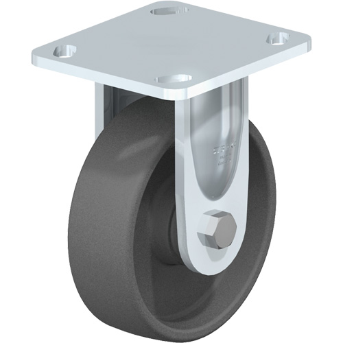 Blickle BKS-POG 125KA-14 Roulette r&eacute;sistante aux chocs, Fixe, 5" (127 mm), Nylon, 660 lb (300 kg)