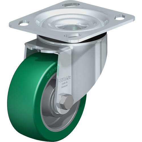 Blickle LK-ALST 100K-14 High-Quality Caster, Swivel, 4" (101.6 mm), Polyurethane Elastomer, 660 lbs. (300 kg.)