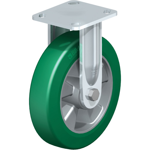 Blickle BES-ALST 200K-14 Roulette de haute qualit&eacute;, Fixe, 8" (203,2 mm), &eacute;lastom&egrave;re de polyur&eacute;thane, 660 lb (300 kg)
