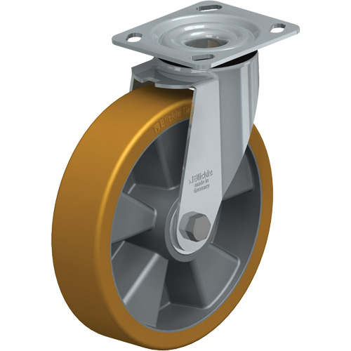 Blickle LE-ALTH 200K-14 Roulette de haute qualit&eacute;, Pivotant, 8" (203,2 mm), &eacute;lastom&egrave;re de polyur&eacute;thane, 660 lb (300 kg)
