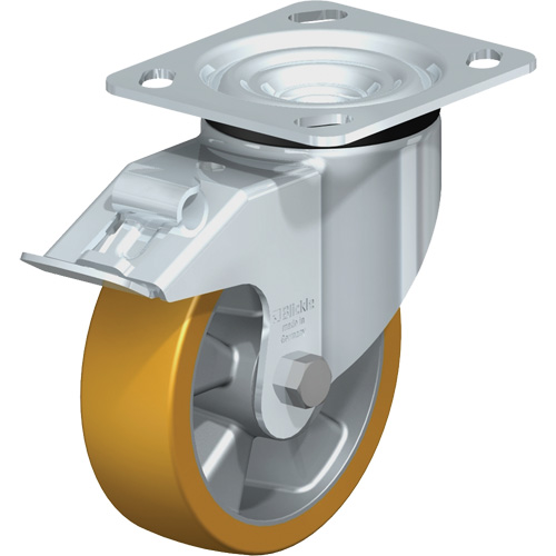 Blickle LK-ALTH 125K-14-FI High-Quality Caster, Swivel with Brake, 5" (127 mm), Polyurethane Elastomer, 770 lbs. (349 kg.)