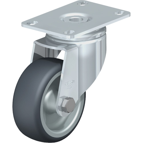 Blickle LKPA-TPA 80G-12 High-Quality Caster, Swivel, 3-1/8" (79.5 mm), Thermoplastic Rubber-Elastomer, 220 lbs. (100 kg.)