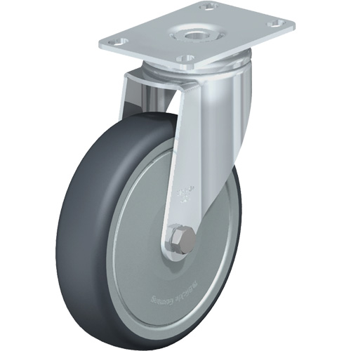 Blickle LKPA-TPA 126KF-12 High-Quality Caster, Swivel, 5" (127 mm), Thermoplastic Rubber-Elastomer, 265 lbs. (120 kg.)