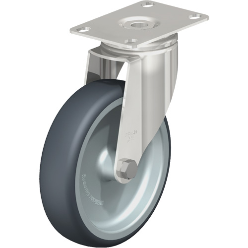 Blickle LKPXA-TPA 126G-12 Caster, Swivel, 5" (127 mm), Thermoplastic Rubber-Elastomer, 265 lbs. (120 kg.)