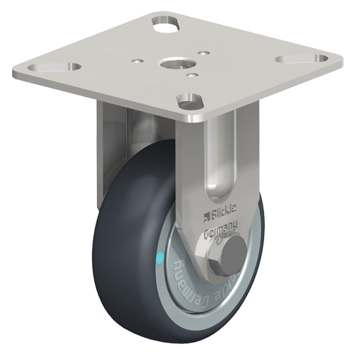Blickle BPXA-TPA 50KFD Caster, Rigid, 2" (51 mm), Thermoplastic Rubber-Elastomer, 110 lbs. (50 kg.)