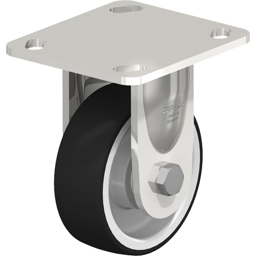 Blickle BKSX-POTH 100KAD-14 Caster, Rigid, 4" (101.6 mm), Thermoplastic Polyurethane, 660 lbs. (300 kg.)