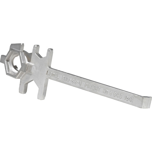 Vestil BNW-SS-W Cl&eacute; pour baril, Ouverture de 3/4"/2", Poign&eacute;e 9-1/2", Acier inoxydable