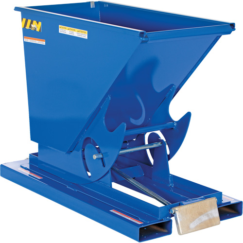 Vestil D-25-LD Conteneur autobasculeur, Acier, 1/4 vg³, Bleu