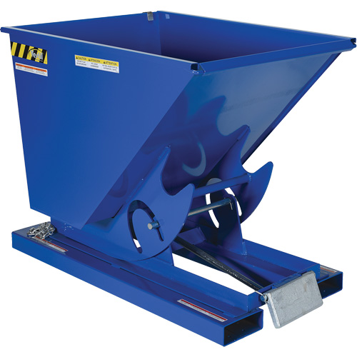 Vestil D-50-LD Conteneur autobasculeur, Acier, 1/2 vg³, Bleu