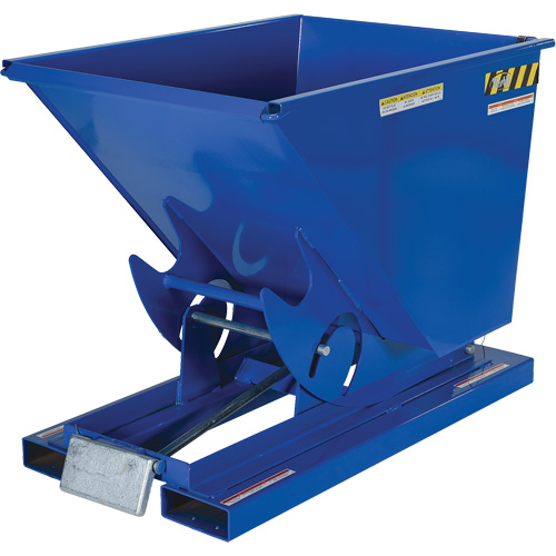 Vestil D-50-LD Conteneur autobasculeur, Acier, 1/2 vg³, Bleu