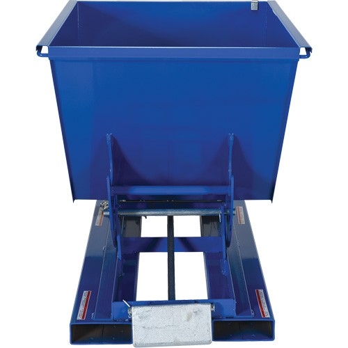 Vestil D-50-LD Conteneur autobasculeur, Acier, 1/2 vg³, Bleu