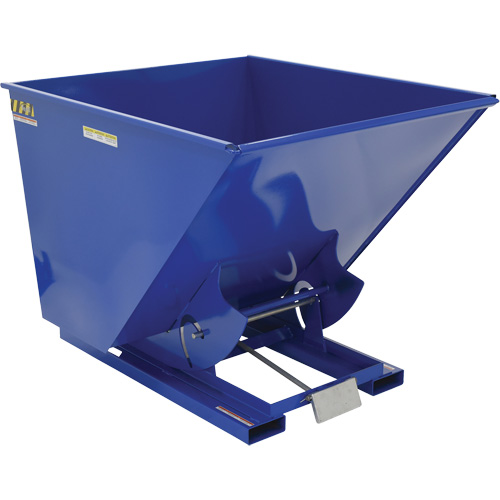 Vestil D-200-LD Conteneur autobasculeur, Acier, 2 vg³, Bleu