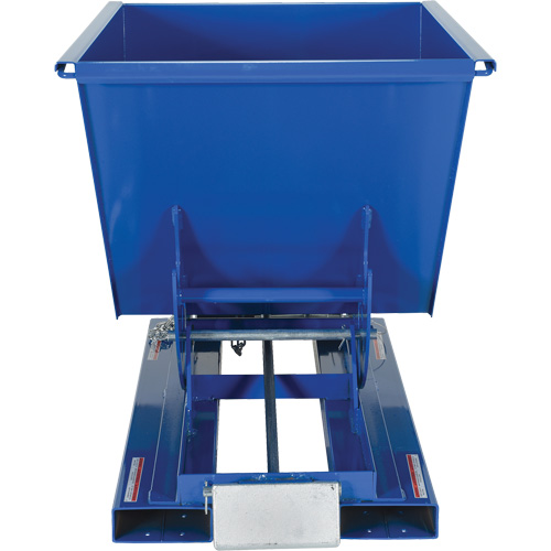 Vestil D-50-MD Conteneur autobasculeur, Acier, 1/2 vg³, Bleu