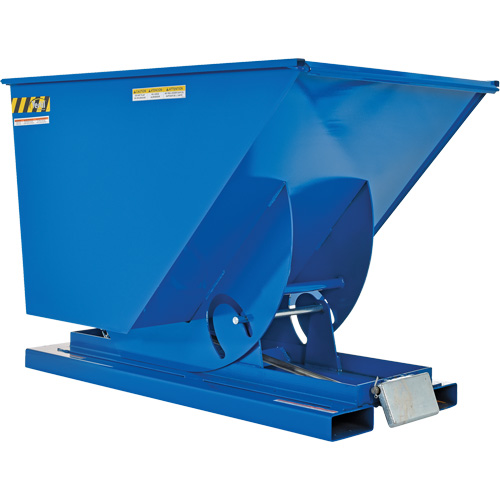 Vestil D-100-MD Conteneur autobasculeur, Acier, 1 vg³, Bleu